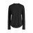 Wmns 100% Merino L/S Crew Top - Black