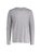 Mns 100% Merino L/S V Top - Mid Grey Marle