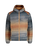 Heli R Mns Hooded Down Jacket - Night/Canvas Misty Mountains Print
