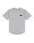 Wmns Badge Organic Cotton S/S Tee - Light Grey Marle